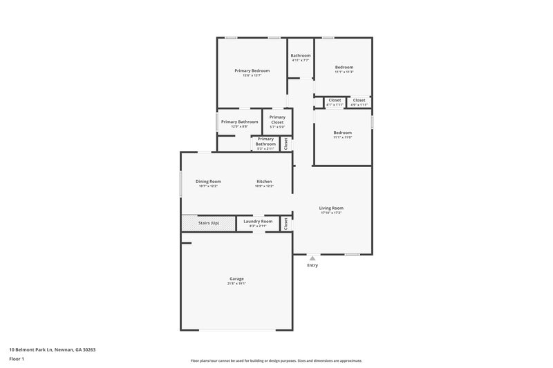 1,745/Mo, 10 Belmont Park Ln Newnan, GA 30263 Floor Plan View