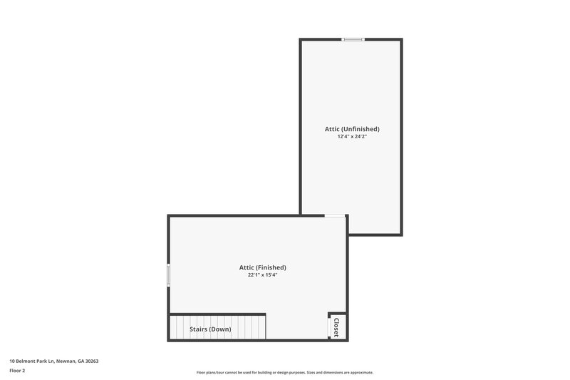 1,745/Mo, 10 Belmont Park Ln Newnan, GA 30263 Floor Plan View 2