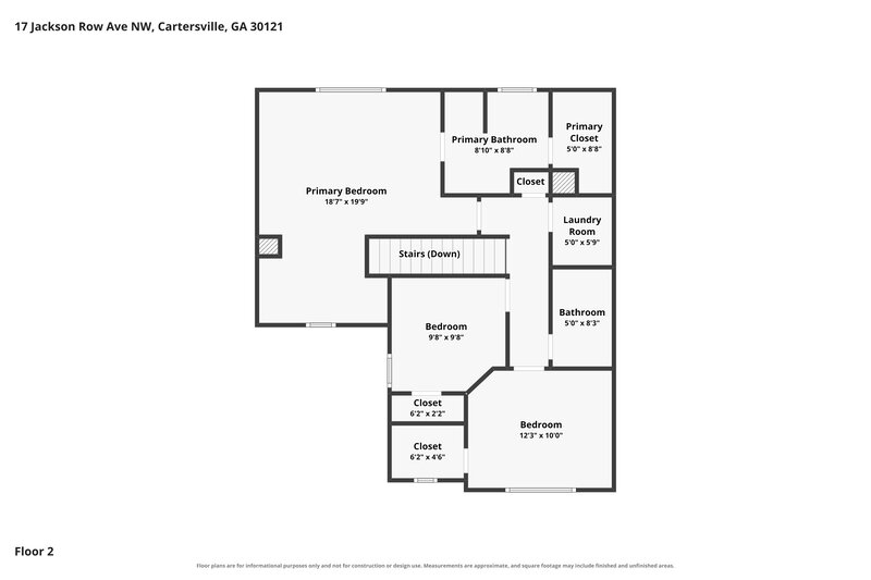 1,920/Mo, 17 Jackson Row NW Cartersville, GA 30121 Floor Plan View 2