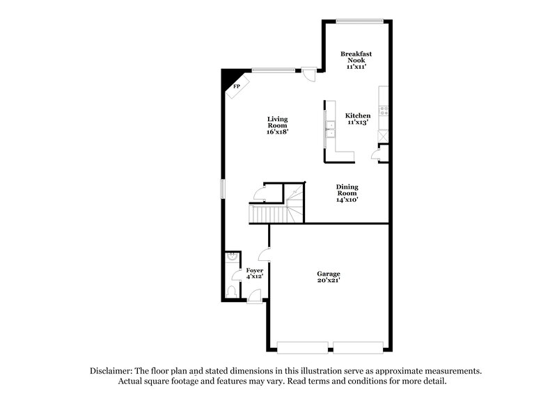 2,290/Mo, 3183 Fonseca Pass Atlanta, GA 30349 Floor Plan View