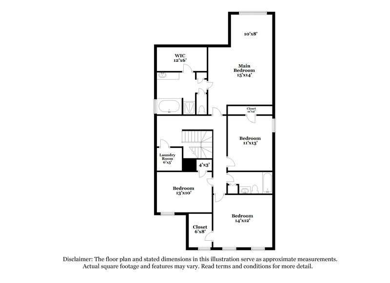 2,290/Mo, 3183 Fonseca Pass Atlanta, GA 30349 Floor Plan View 2
