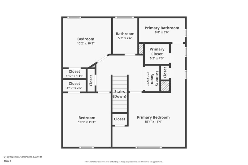 1,725/Mo, 24 Cottage Trace Cartersville, GA 30121 Floor Plan View 2