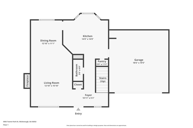 1,905/Mo, 5055 Towne Park Dr McDonough, GA 30252 Floor Plan View