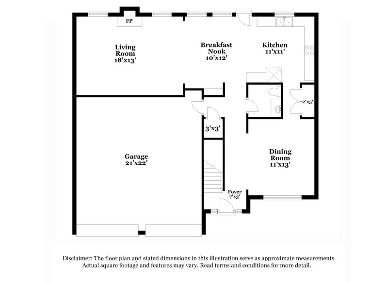 2,250/Mo, 7805 Bell Tower Ln Fairburn, GA 30213 Floor Plan View 2