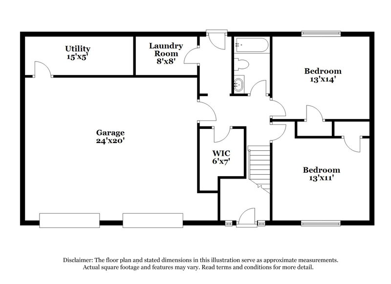 2,055/Mo, 206 Comet Court Dallas, GA 30157 Floor Plan View