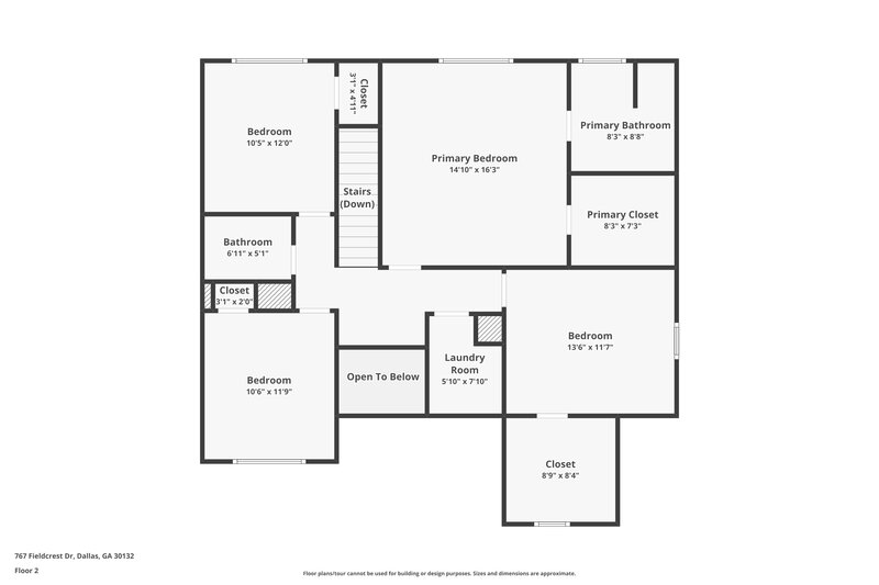 1,785/Mo, 767 Fieldcrest Drive Dallas, GA 30132 Floor Plan View 2