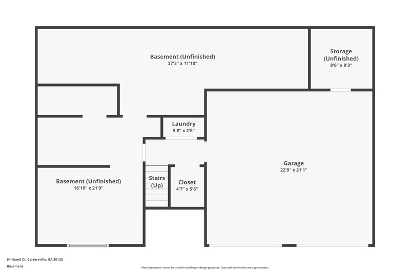 1,975/Mo, 64 Hamil Court NW Cartersville, GA 30120 Floor Plan View 2