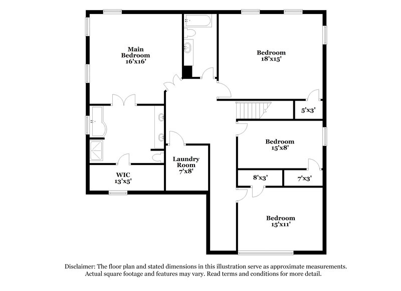 2,165/Mo, 3321 Southerland Court Douglasville, GA 30135 Floor Plan View
