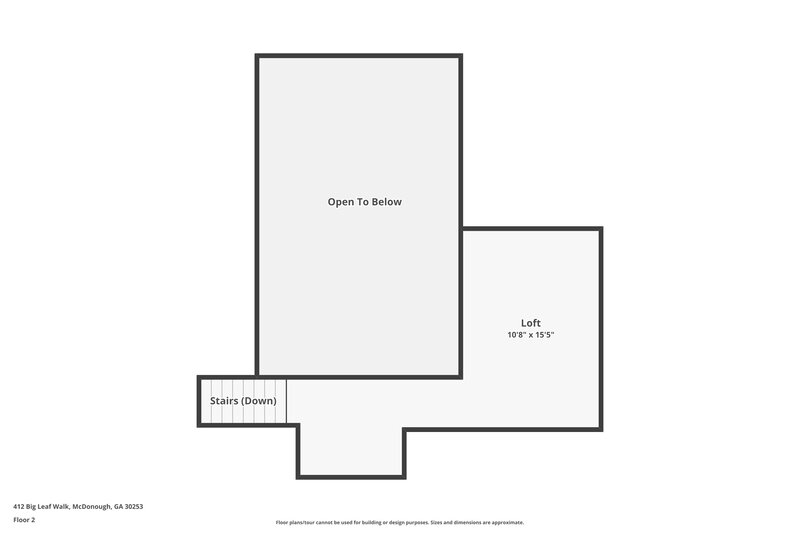 2,370/Mo, 412 Big Leaf Walk McDonough, GA 30253 Floor Plan View 2