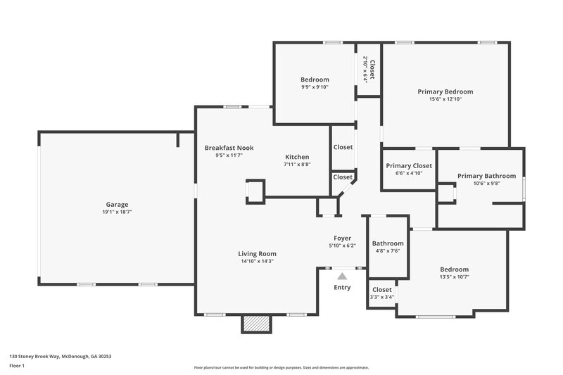 2,580/Mo, 130 Stoney Brook Way McDonough, GA 30253 Floor Plan View