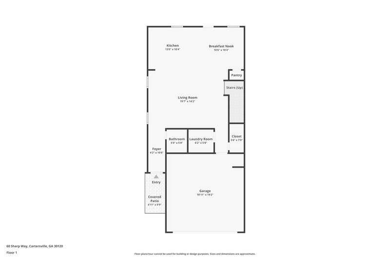 1,770/Mo, 60 Sharp Way Cartersville, GA 30120 Floor Plan View 2