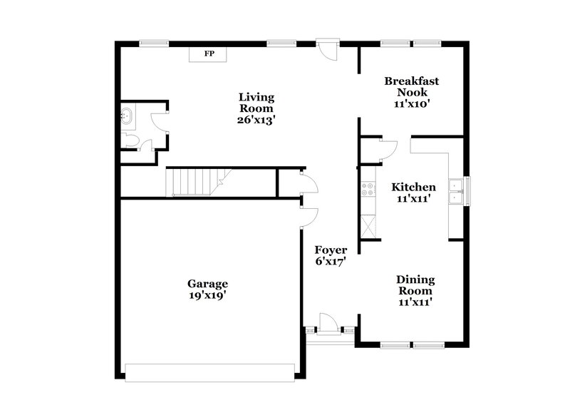 2,200/Mo, 79 Moss Way Cartersville, GA 30120 Floor Plan View 2
