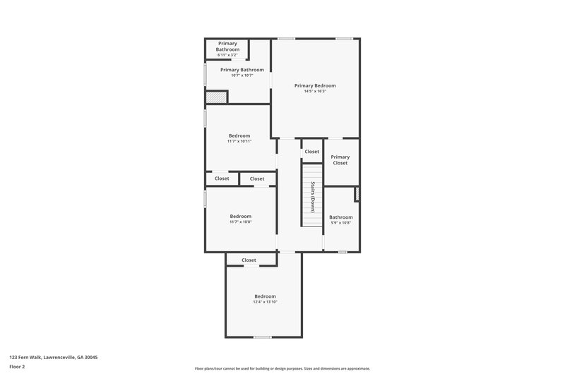 2,220/Mo, 123 Fern Walk Lawrenceville, GA 30045 Floorplan View 2