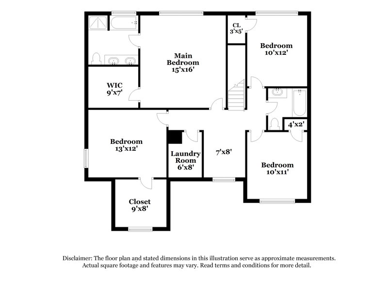 2,140/Mo, 386 Fieldcrest Dr Dallas, GA 30132 Floor Plan View 2