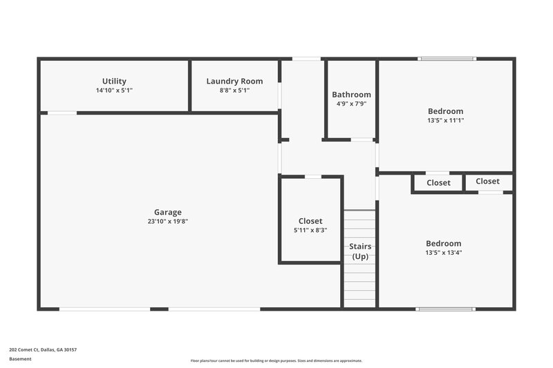2,300/Mo, 202 Comet Court Dallas, GA 30157 Floor Plan View 2