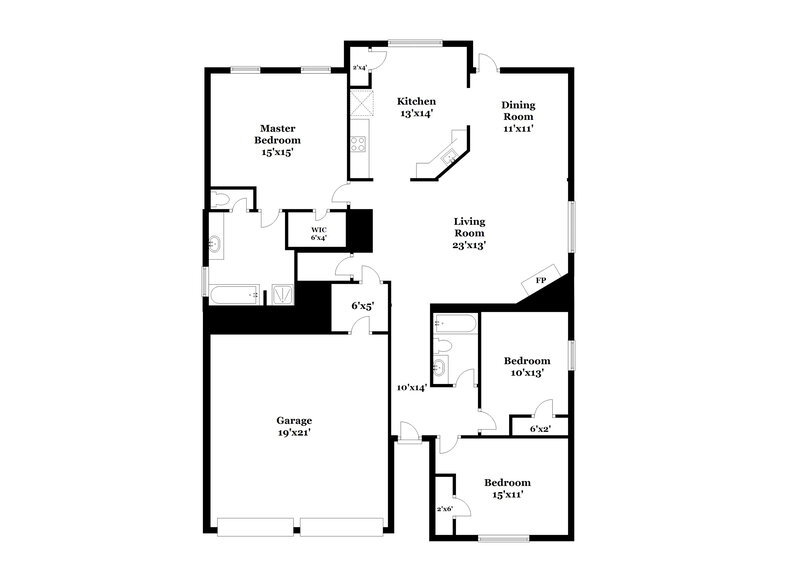 1,840/Mo, 524 Gonzaga Circle Hampton, GA 30228 Floor Plan View