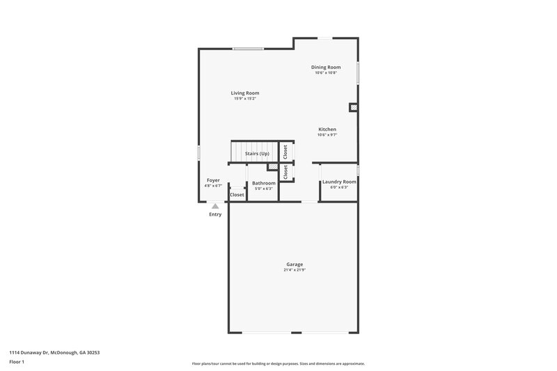 2,440/Mo, 1114 Dunaway Dr McDonough, GA 30253 Floor Plan View