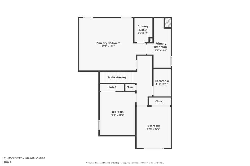 2,440/Mo, 1114 Dunaway Dr McDonough, GA 30253 Floor Plan View 2