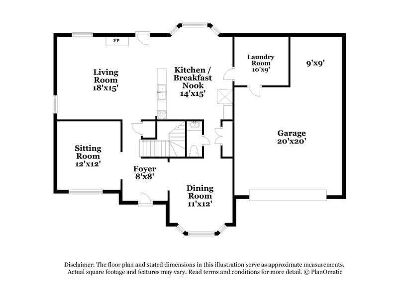 2,600/Mo, 5102 Redcoat Ln McDonough, GA 30252 Floor Plan View