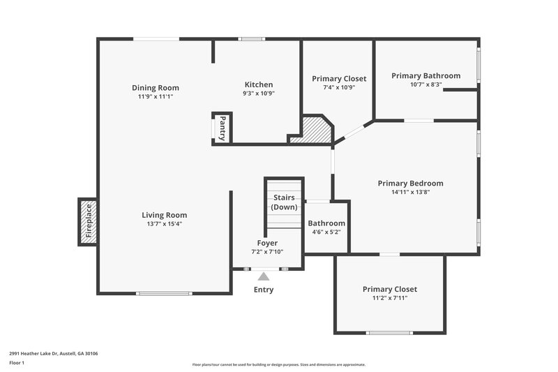 2,180/Mo, 2991 Heather Lake Drive Austell, GA 30106 Floor Plan View 2