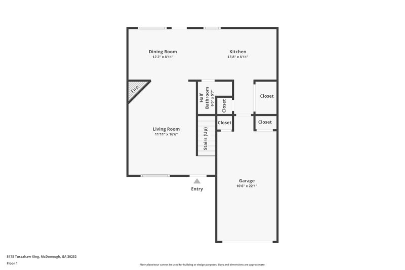 2,370/Mo, 5175 Tussahaw Xing McDonough, GA 30252 Floor Plan View