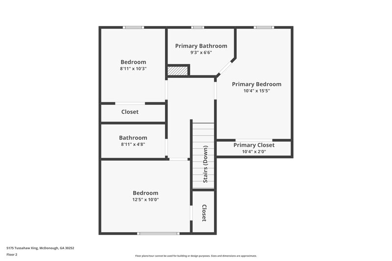 2,370/Mo, 5175 Tussahaw Xing McDonough, GA 30252 Floor Plan View 2