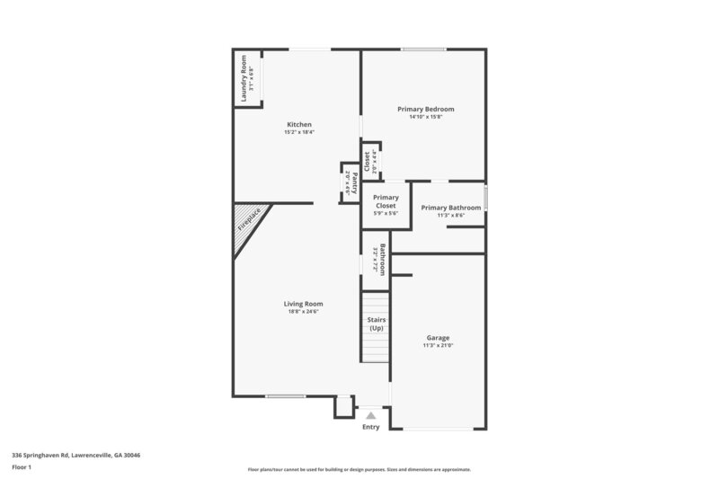 1,740/Mo, 336 Springhaven Road Lawrenceville, GA 30046 Floorplan View