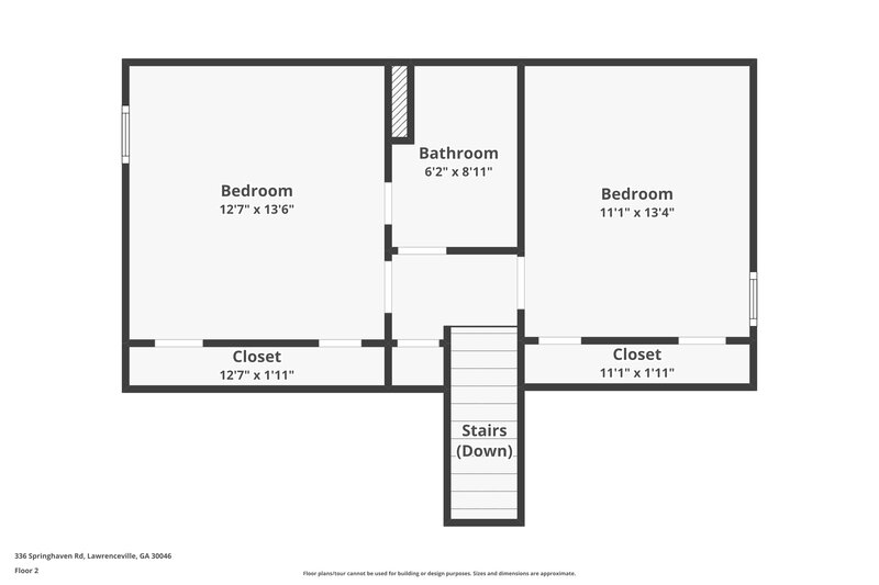 1,740/Mo, 336 Springhaven Road Lawrenceville, GA 30046 Floorplan View 2