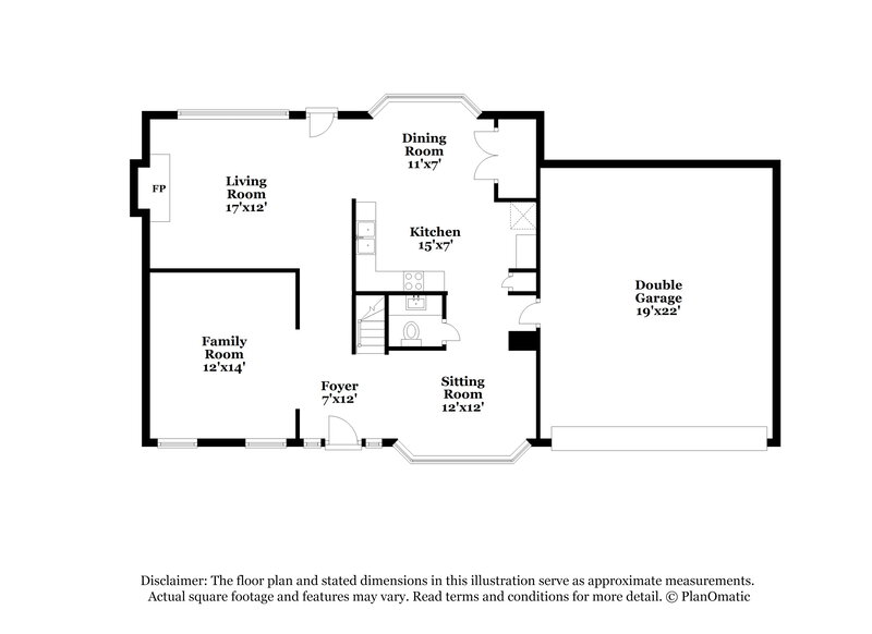 2,280/Mo, 210 Greenland Drive McDonough, GA 30253 Floor Plan View