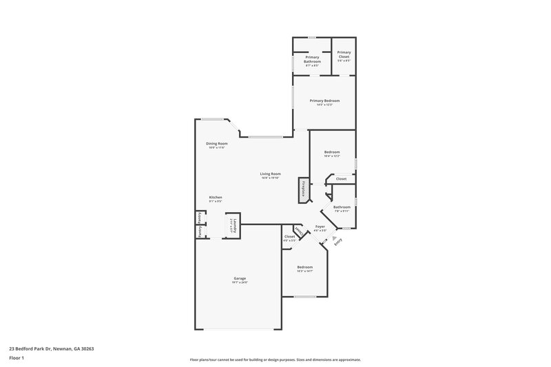 1,910/Mo, 23 Bedford Park Drive Newnan, GA 30263 Floor Plan View