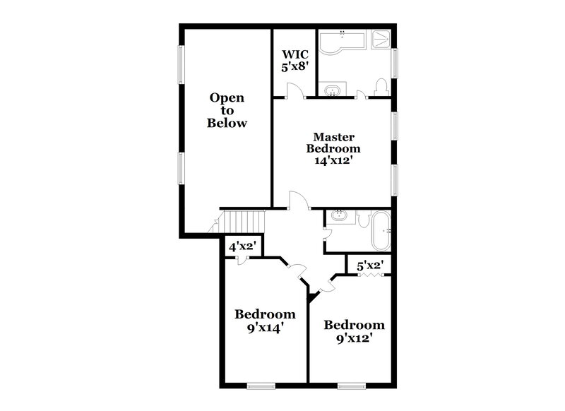 1,790/Mo, 1086 Abington Ct Douglasville, GA 30134 Floor Plan View 2