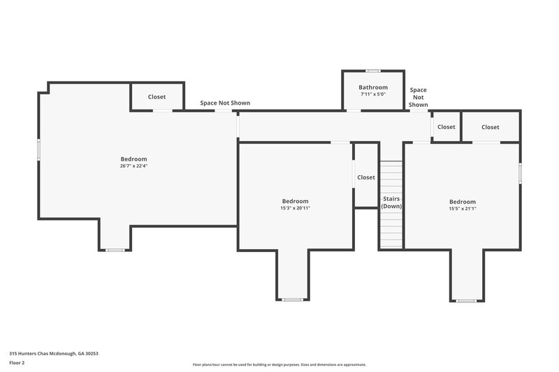 2,275/Mo, 315 Hunters Chase McDonough, GA 30253 Floor Plan View 2