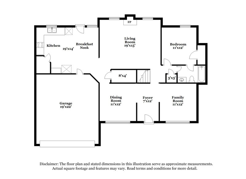 2,300/Mo, 3692 Zoey Lee Dr Snellville, GA 30039 Floor Plan View