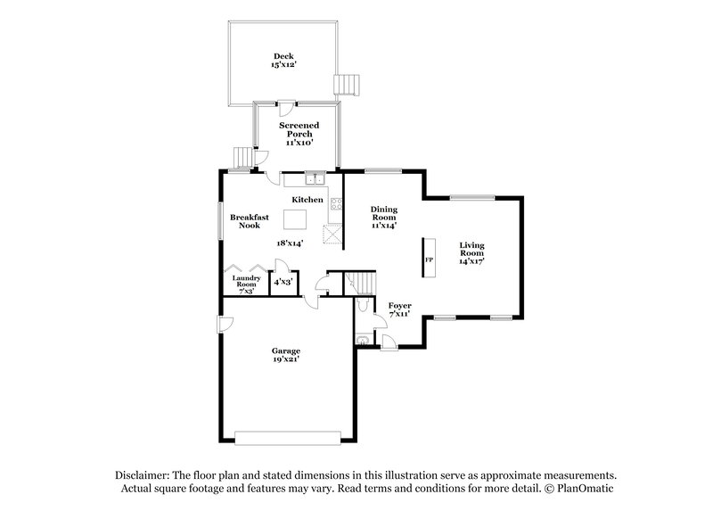 1,965/Mo, 1920 Rocky Mill Drive Lawrenceville, GA 30044 Floor Plan View 2
