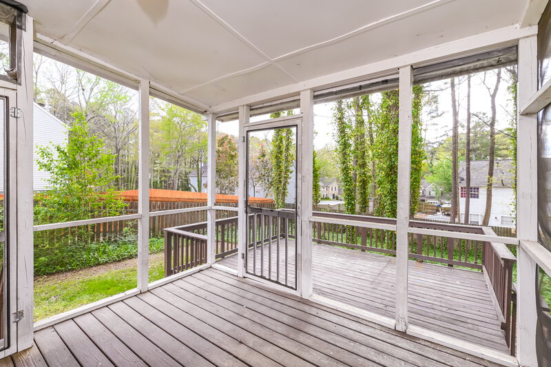 1,965/Mo, 1920 Rocky Mill Drive Lawrenceville, GA 30044 Screen Porch View