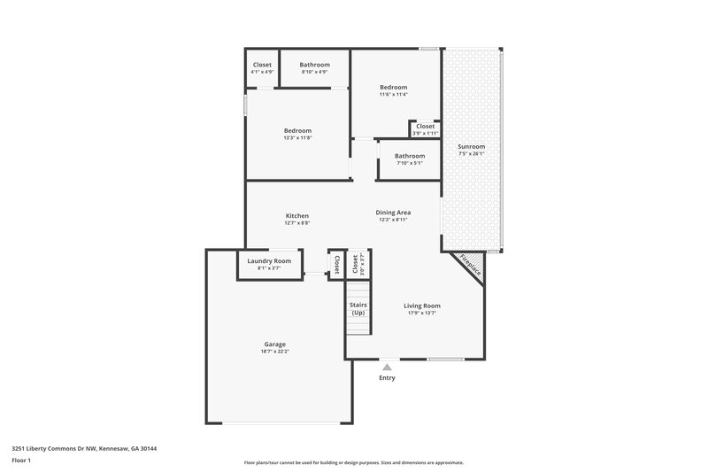 2,335/Mo, 3251 Liberty Commons Dr Kennesaw, GA 30144 Floor Plan View