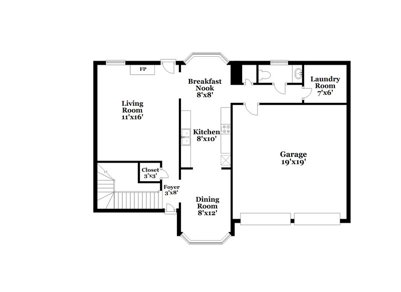 2,015/Mo, 4591 Derby Loop Fairburn, GA 30213 Floor Plan View