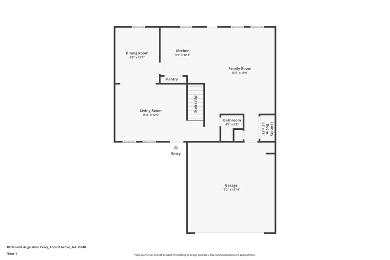 1,730/Mo, 1018 Saint Augustine Parkway Locust Grove, GA 30248 Floorplan View