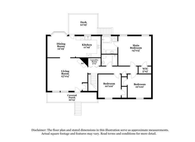 2,550/Mo, 503 Brooksdale Drive Woodstock, GA 30189 Floorplan View