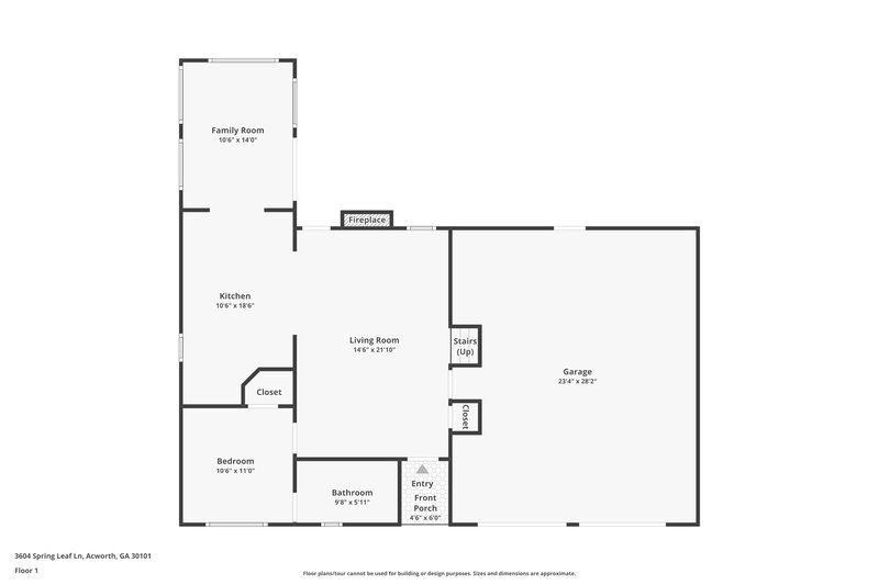 2,760/Mo, 3604 Spring Leaf Ln Acworth, GA 30101 Floor Plan View