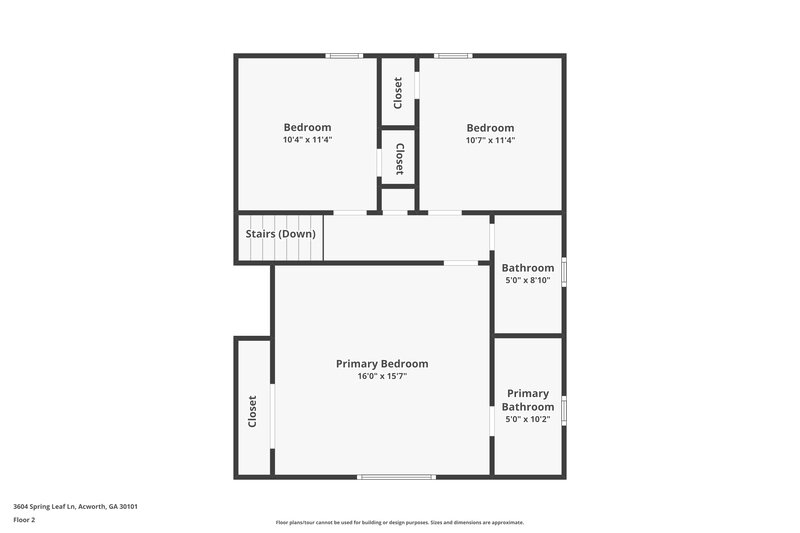 2,760/Mo, 3604 Spring Leaf Ln Acworth, GA 30101 Floor Plan View 2