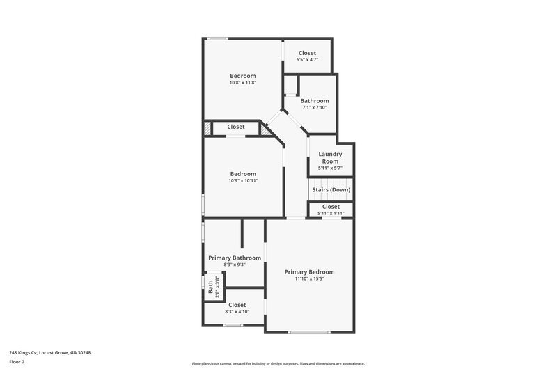 1,770/Mo, 248 Kings Cove Locust Grove, GA 30248 Floor Plan View 2