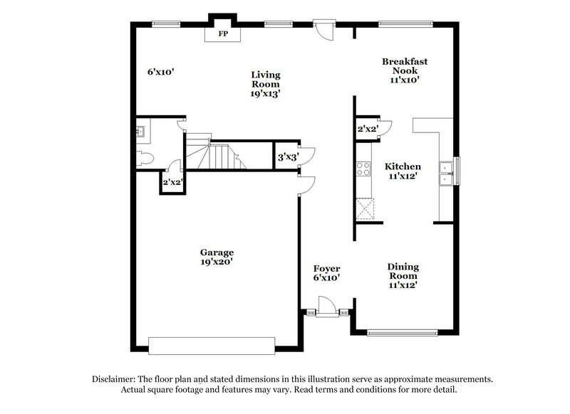 2,105/Mo, 70 Moss Way Cartersville, GA 30120 Floor Plan View