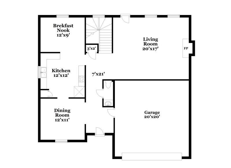2,055/Mo, 78 Moss Way Cartersville, GA 30120 Floor Plan View 2