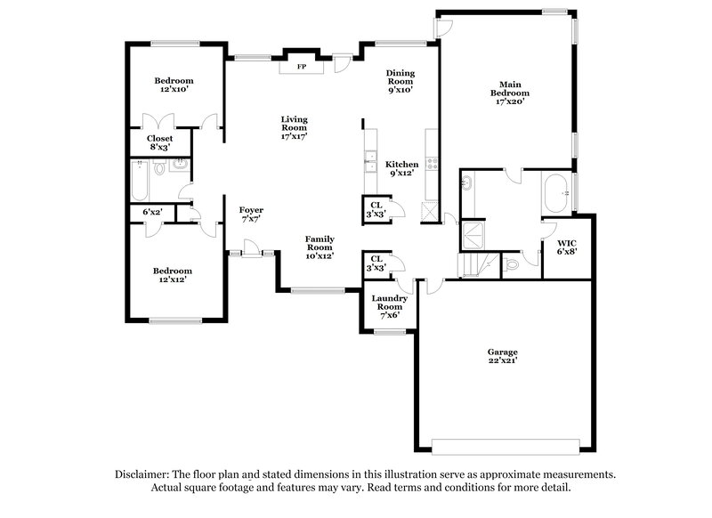 2,090/Mo, 468 Haven Ridge Dr Stockbridge, GA 30281 Floor Plan View 2