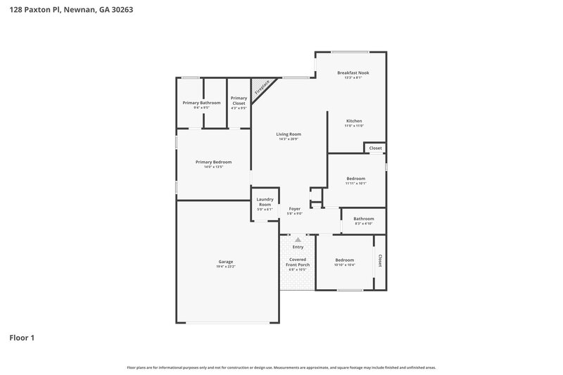 2,185/Mo, 128 Paxton Place Newnan, GA 30263 Floor Plan View