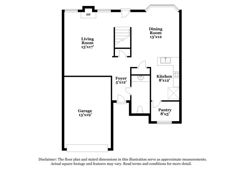 1,520/Mo, 11100 Aliyah Drive Hampton, GA 30228 Floor Plan View