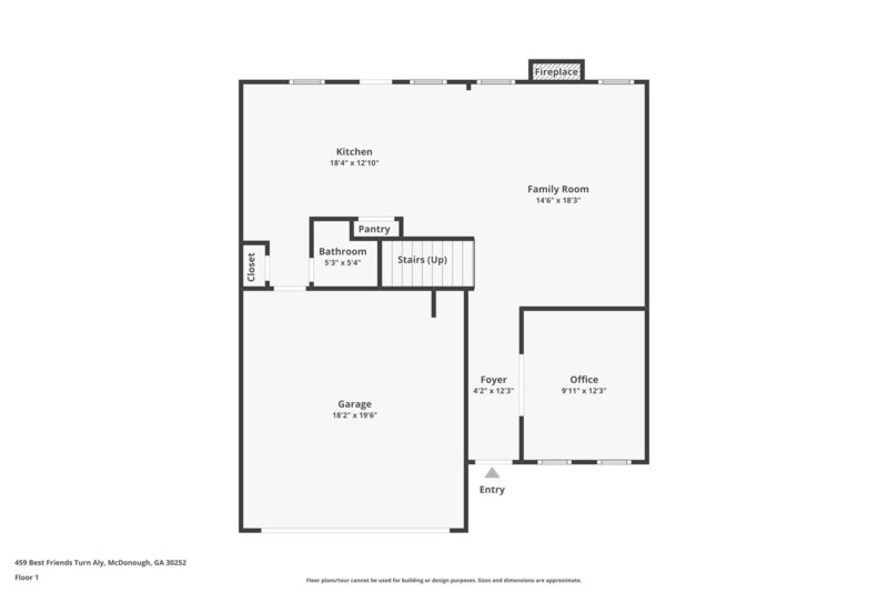 2,025/Mo, 459 Best Friends Turn Alley McDonough, GA 30252 Floorplan View