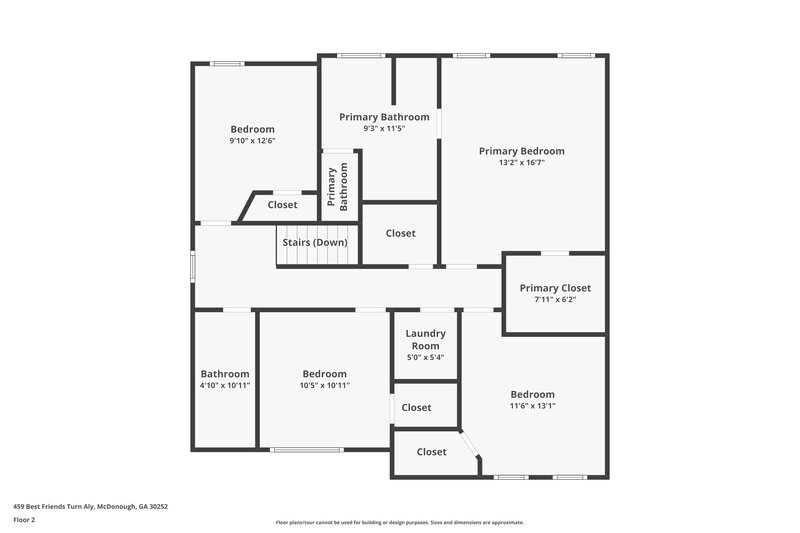 2,025/Mo, 459 Best Friends Turn Alley McDonough, GA 30252 Floorplan View 2