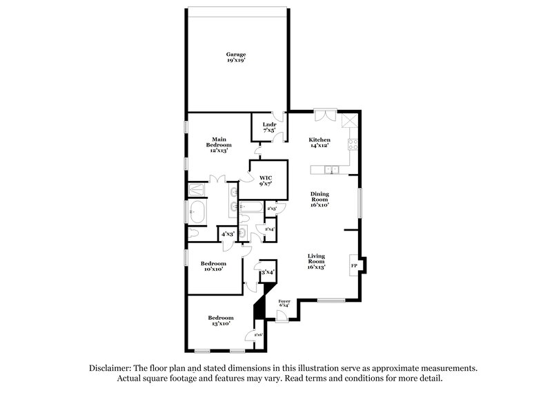 1,915/Mo, 1447 Wilshire Way McDonough, GA 30253 Floor Plan View